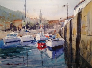 acuarela, watercolor, Lekeitio