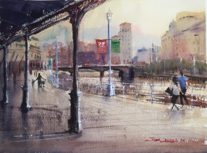 acuarela, watercolor, Bilbao