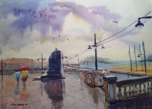 acuarela, watercolor, Lekeitio