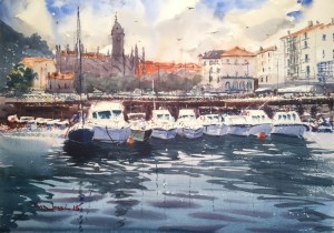 Lekeitio, acuarela, watercolor