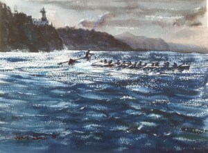 Isuntza, Lekeitio, acuarela, watercolor