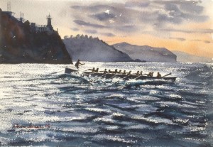 Isuntza, Lekeitio, acuarela, watercolor