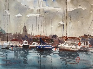 Lekeitio, acuarela, watercolor