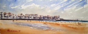 Lekeitio, acuarela, watercolor
