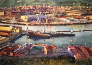 Bilbao, acuarela, watercolor
