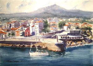 Lekeitio, acuarela, watercolor