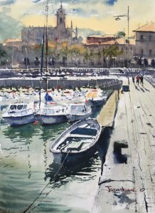 Lekeitio, acuarela, watercolor