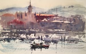 Lekeitio, acuarela, watercolor