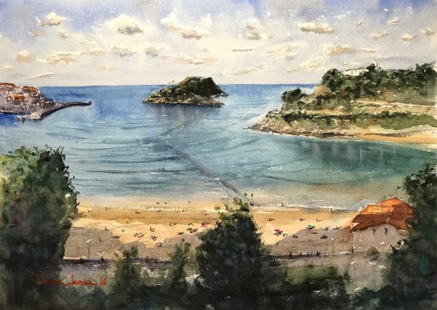 Lekeitio, acuarela, watercolor