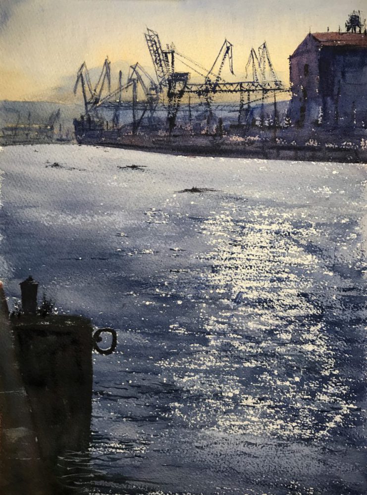 Bilbao, acuarela, watercolor