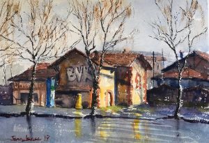Getxo, acuarela, watercolor